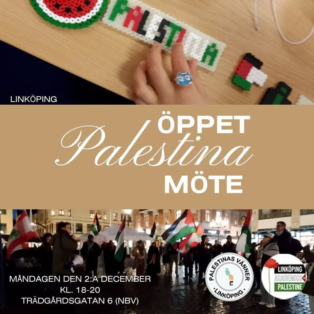 ÖPPET PALESTINA MÖTE