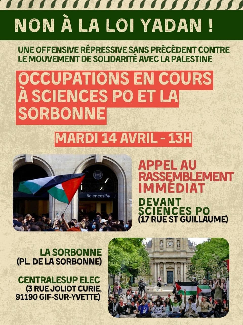 NON À LA LOI YADAN!