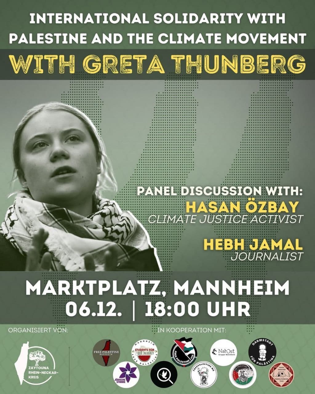 INTERNATIONAL SOLIDARITY WITH PALESTINE AND THE CLIMATE MOVEMENT WITH GRETA THUNBERG
