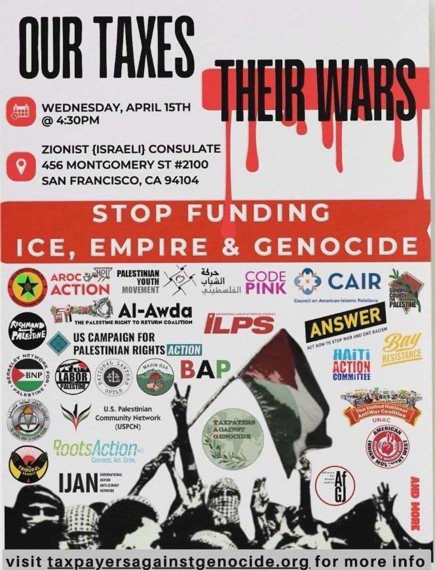 OUR TAXES , THEIR WARS