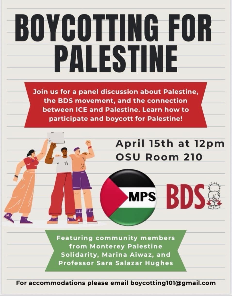 BOYCOTTING FOR PALESTINE