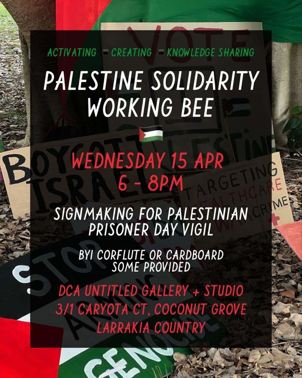 PALESTINE SOLIDARITY WORKING BEE
