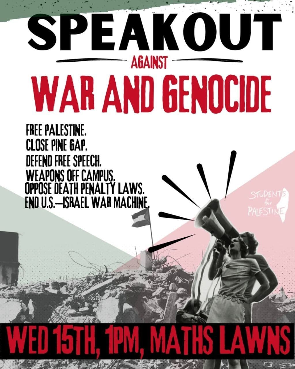 SPEAKOUT AGAINST WAR AND GENOCIDE