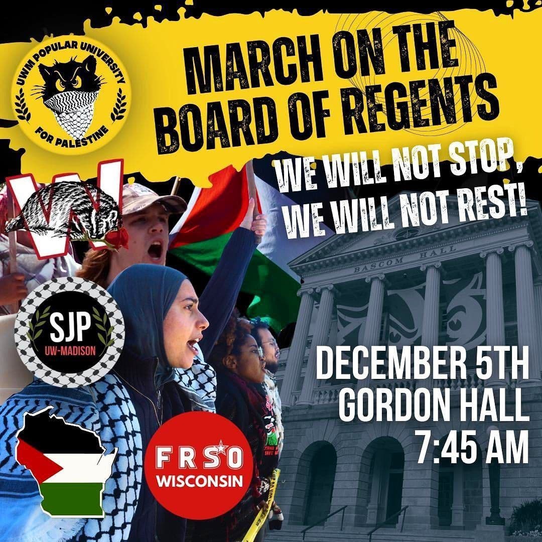MARCH ON THE BOARD OF REGENTS