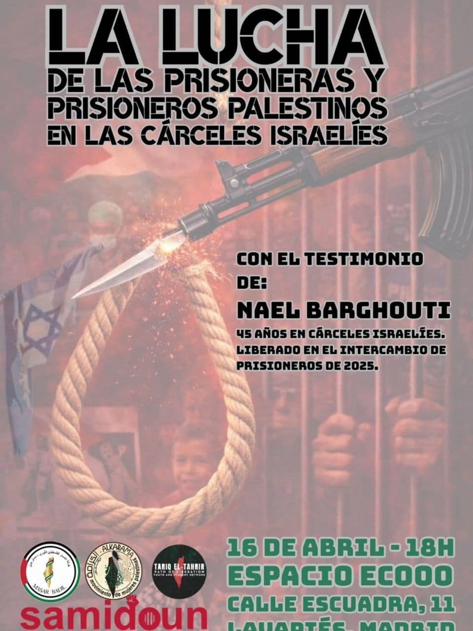 LA LUCHA DE LAS PRISIONERAS Y PRISIONEROS PALESTINOS EN LAS CARCELES ISRAELIES