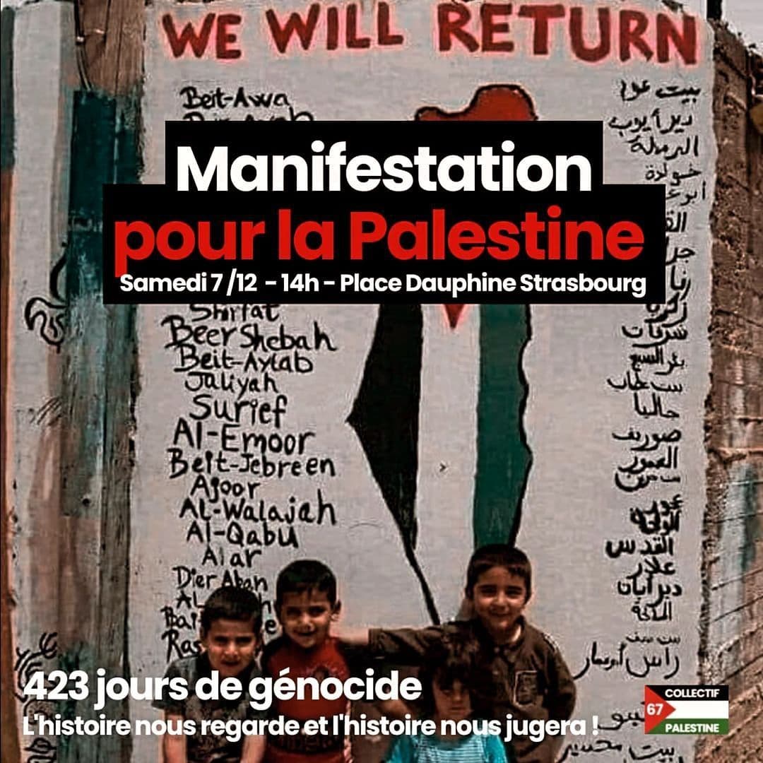 Manifestation pour la Palestine