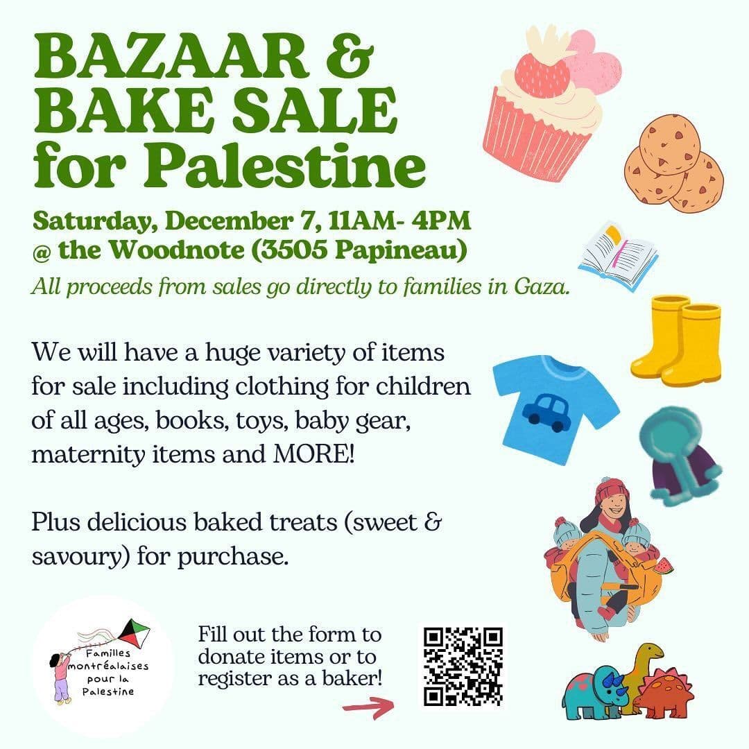 BAZAAR & BAKE SALE for Palestine