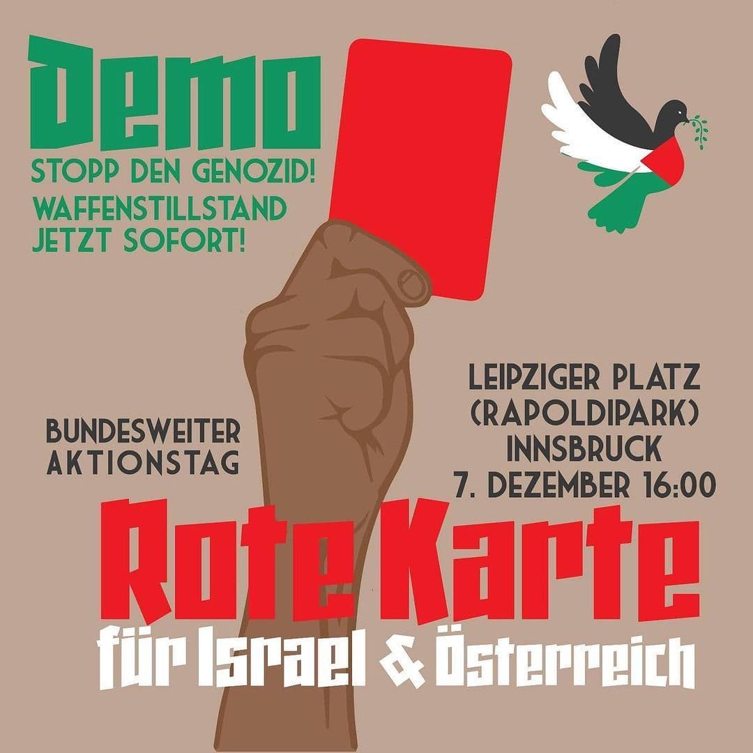 Rote Karte für Israel! 