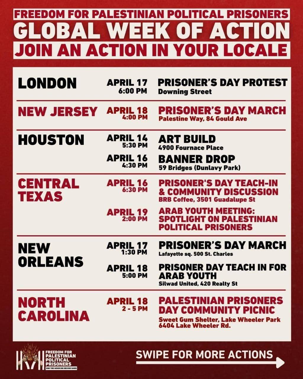 GLOBAL WEEK OF ACTION / London