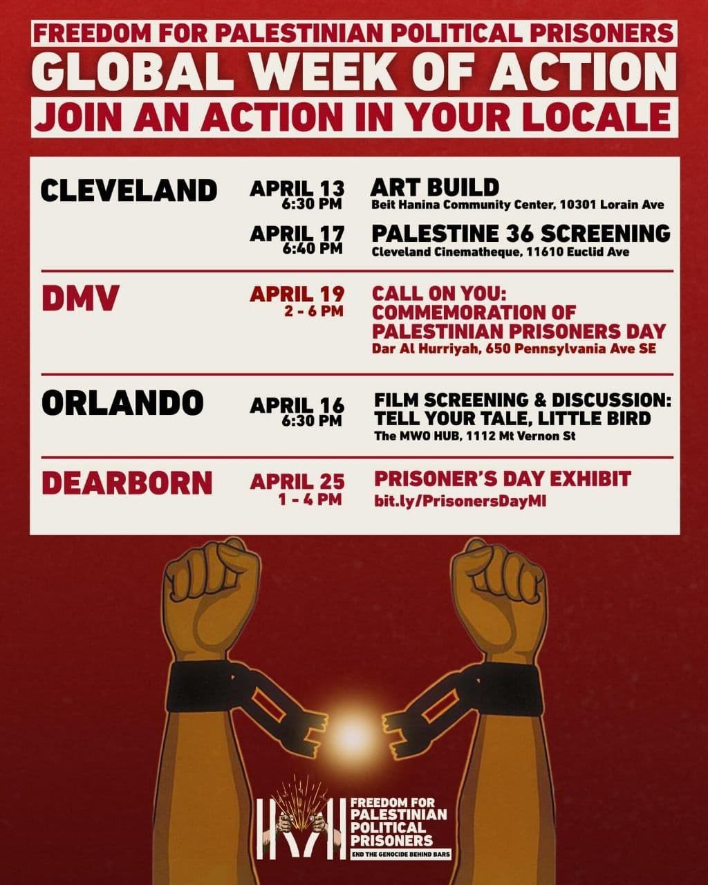 GLOBAL WEEK OF ACTION / Cleveland / 17 April