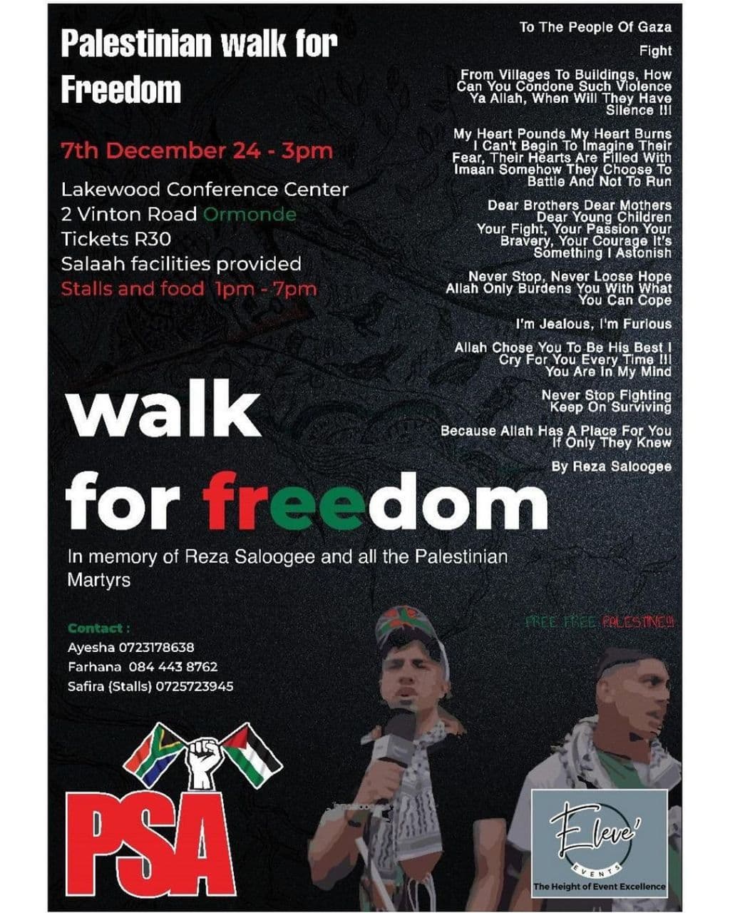 Palestinian walk for Freedom