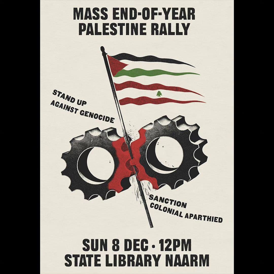 MASS END-OF-YEAR PALESTINE RALLY