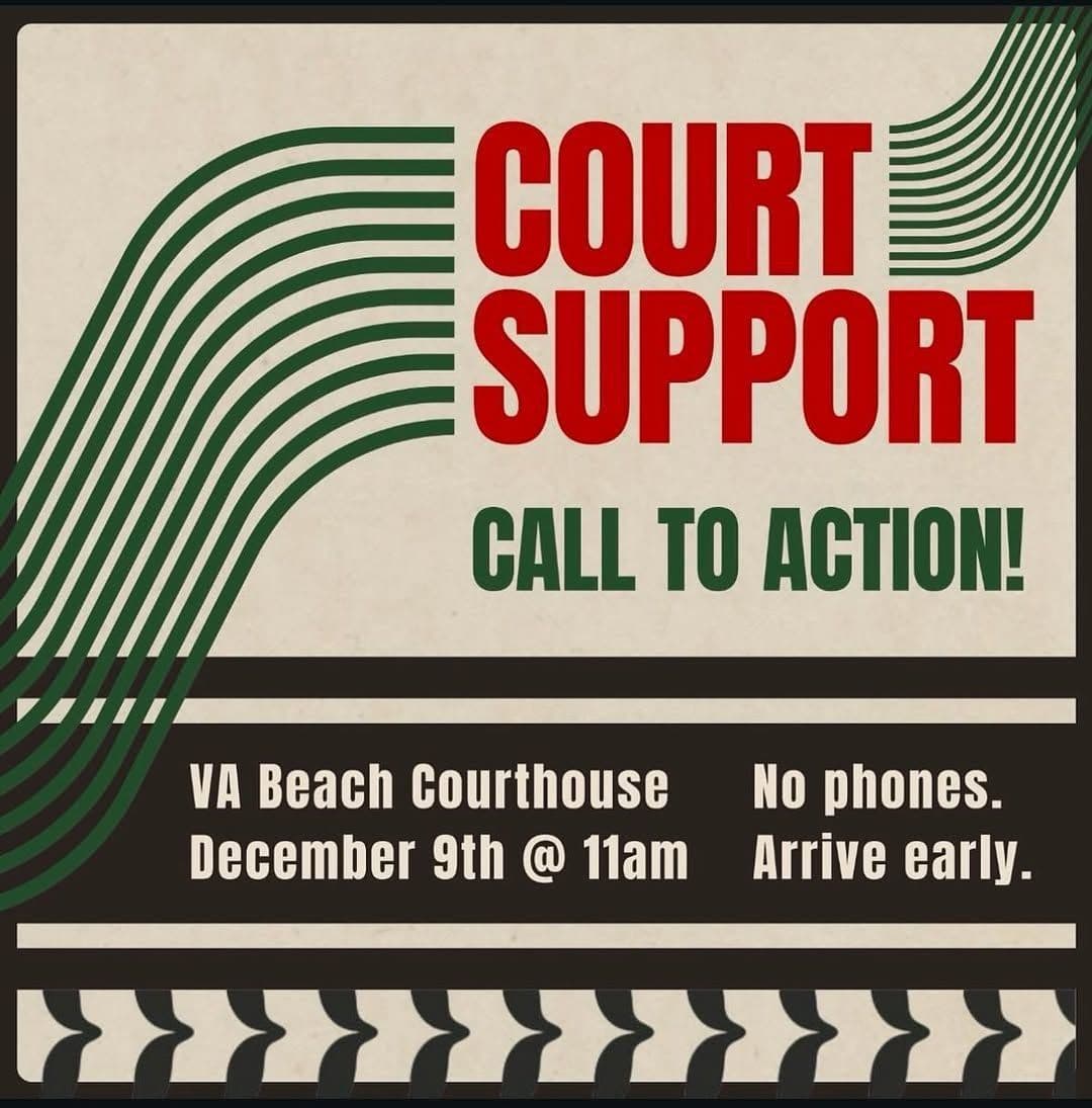 COURT SUPPORT CALL TO ACTION!