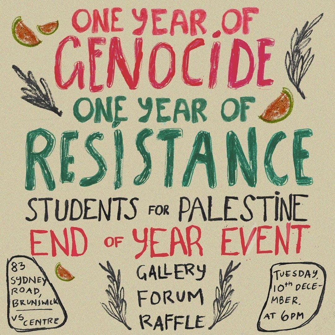 ONE YEAR OF GENOCIDE ONE YEAR OF RESISTANCE