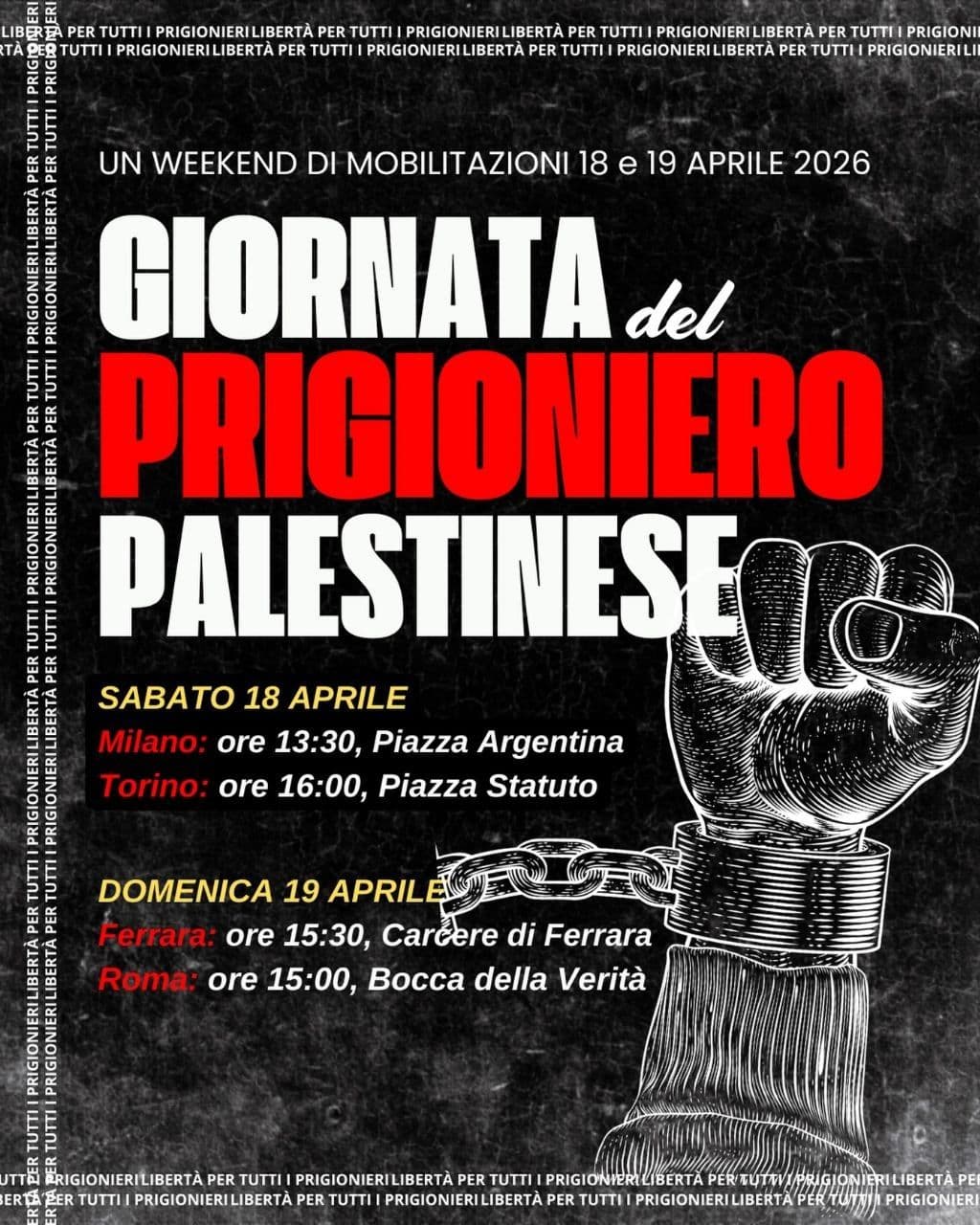 GIORNATA del PRIGIONIERO PALESTINESE / Ferrara