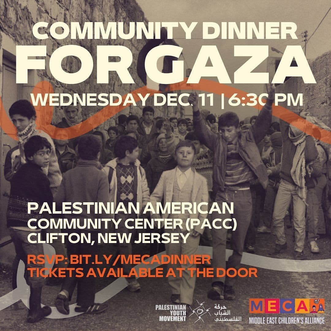 COMMUNITY DINNER FOR GAZA