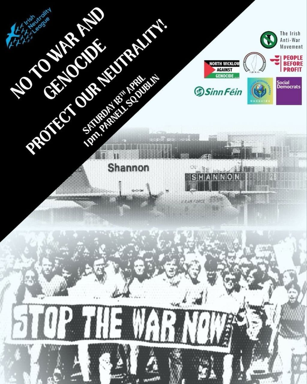 NO TO WAR AND GENOCIDE PROTECT OUR NEUTRALITY!