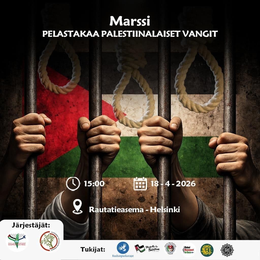 PELASTAKAA PALESTIINALAISET VANGIT