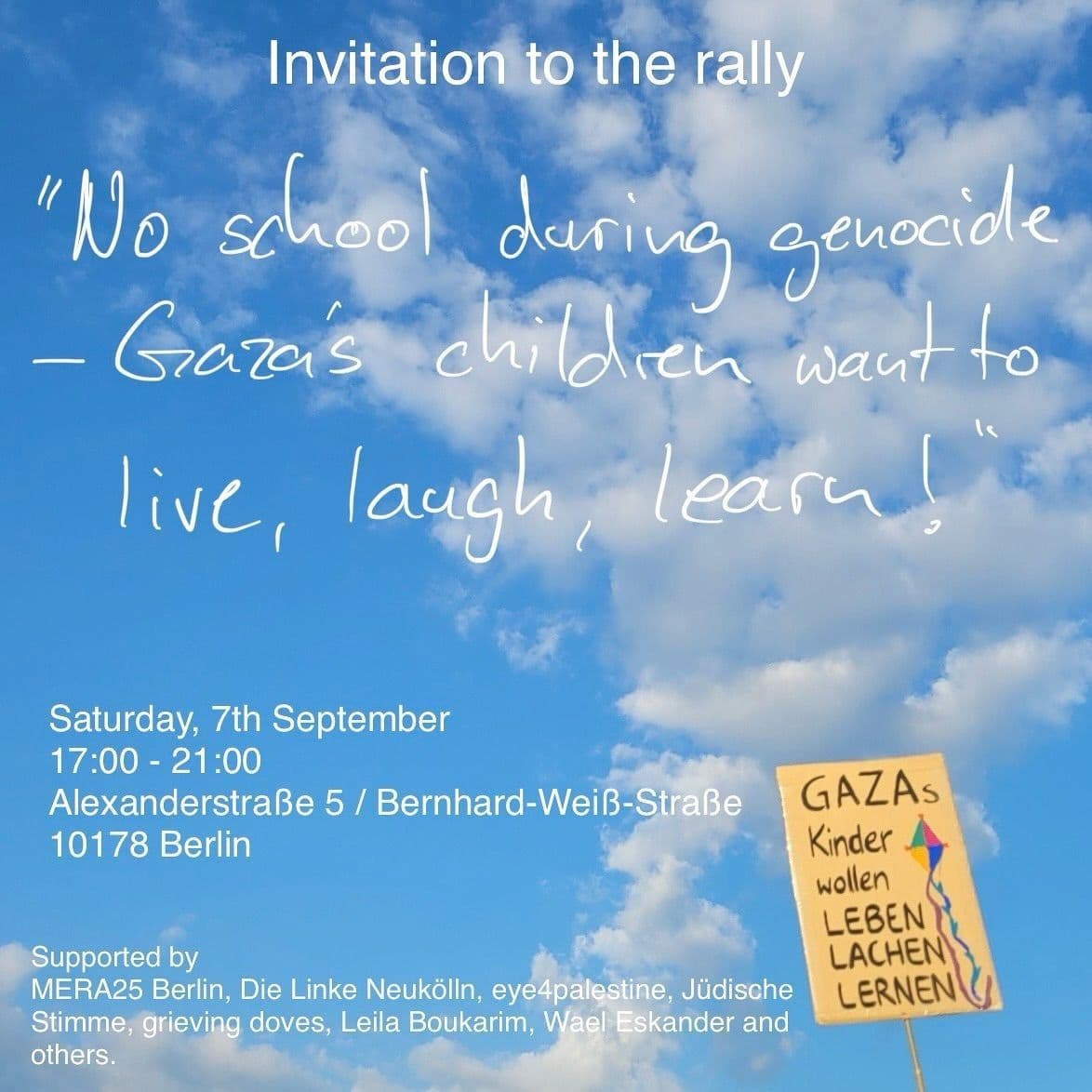 Invitation to the rally