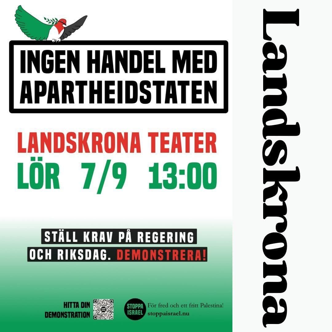 INGEN HANDEL MED APARTHEIDSTATEN