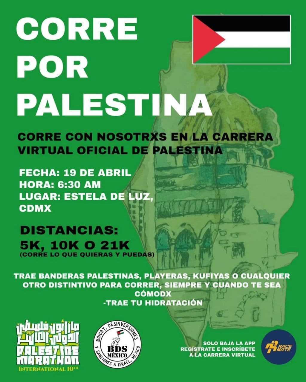 CORRE POR PALESTINA