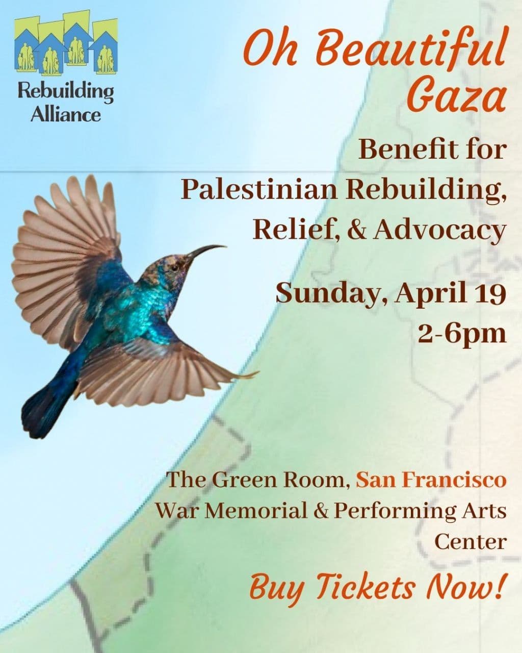 Oh Beautiful Gaza Benefit for Palestinian Rebuilding, Relief, & Advocacy