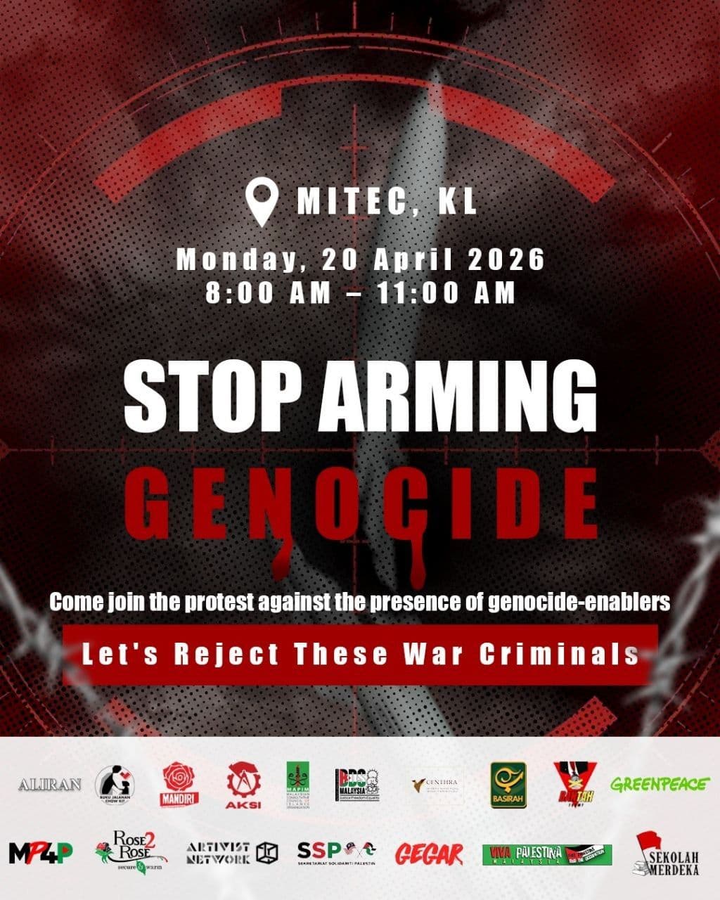 STOP ARMING GENOCIDE