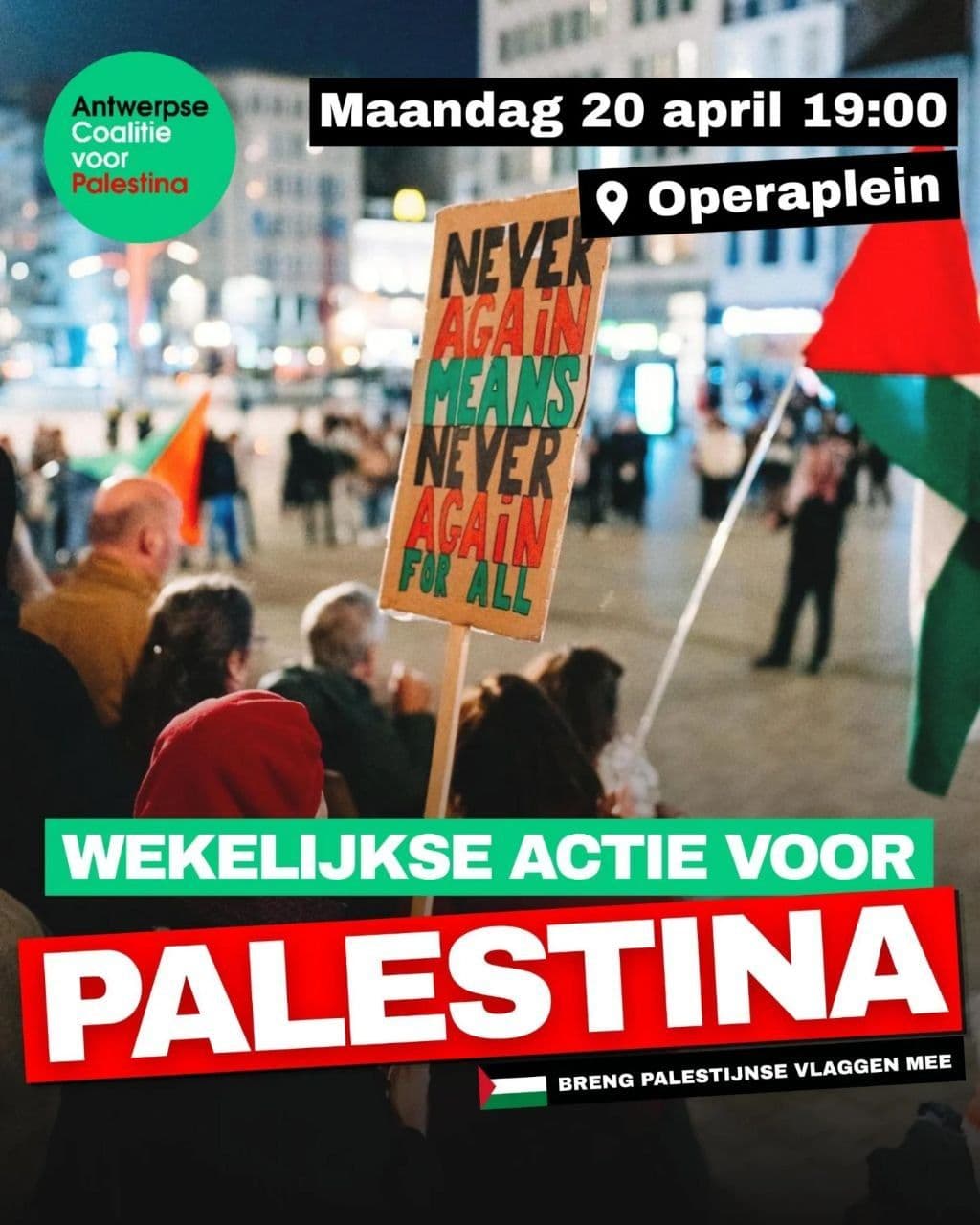 WEKELIJKSE ACTIE VOOR PALESTINA