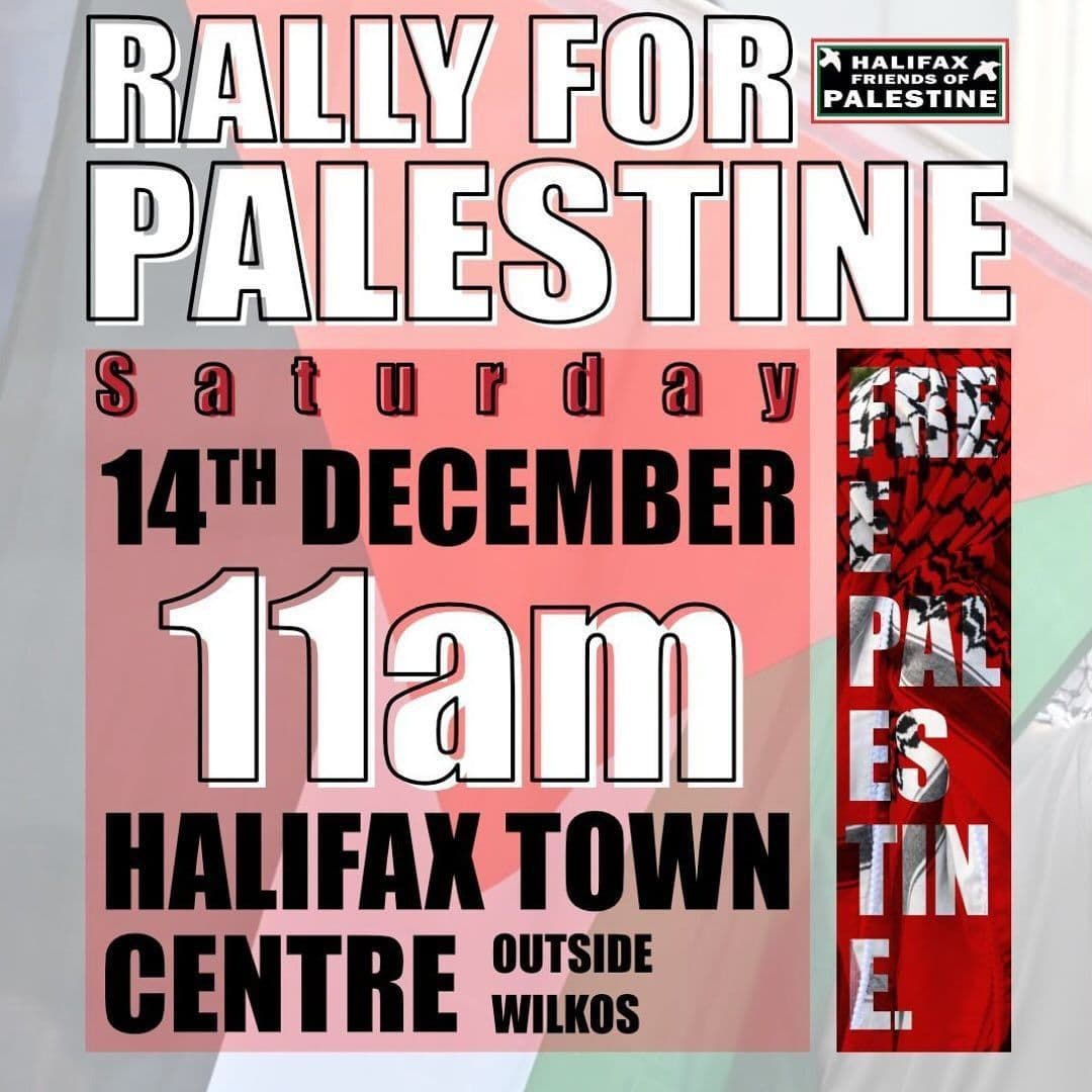 RALLY FOR HALIFAX PALESTINE