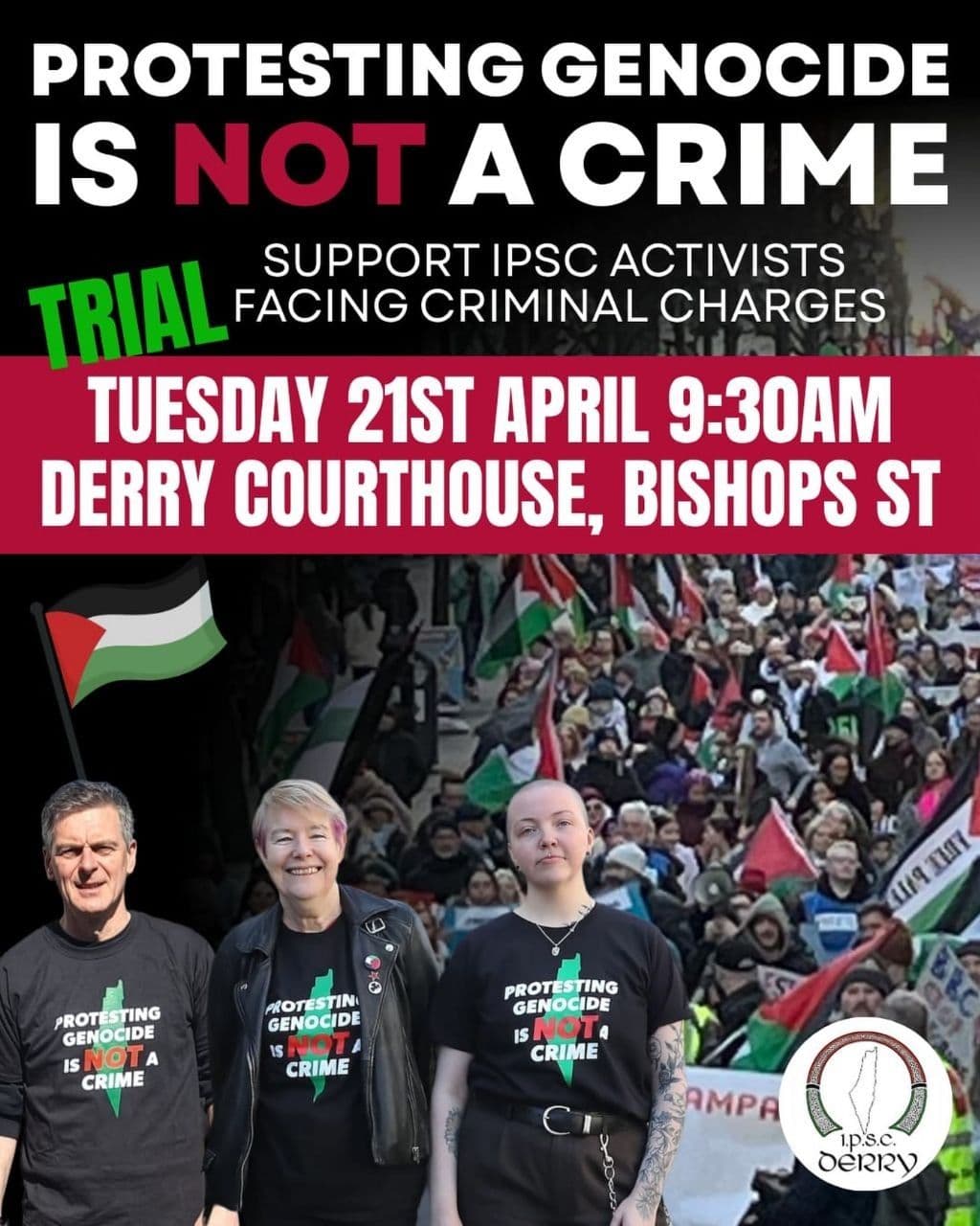 PROTESTING GENOCIDE IS NOT A CRIME