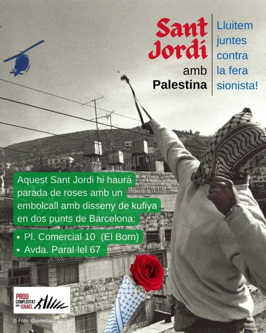 Per Sant Jordi, compra roses per Palestina 
