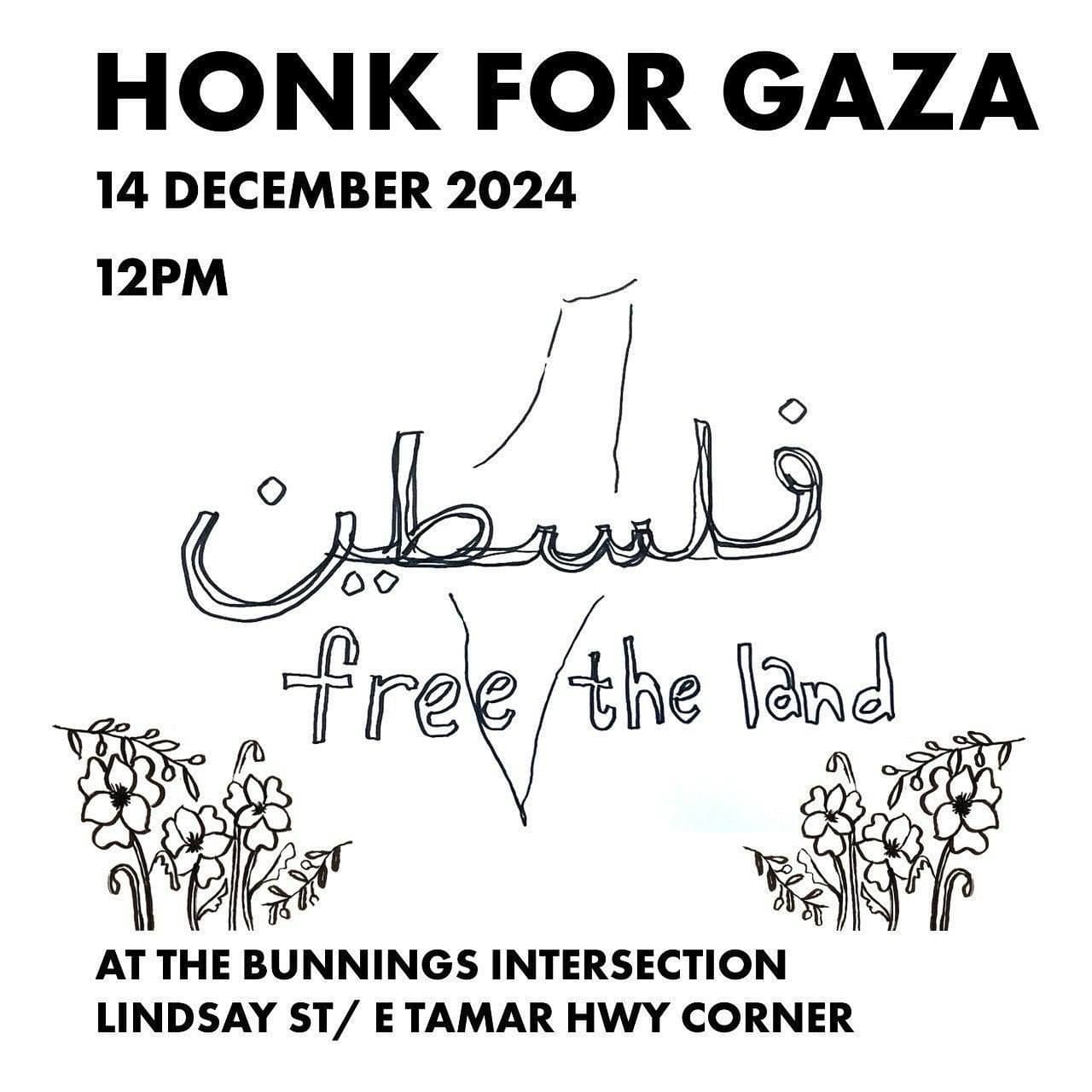 HONK FOR GAZA