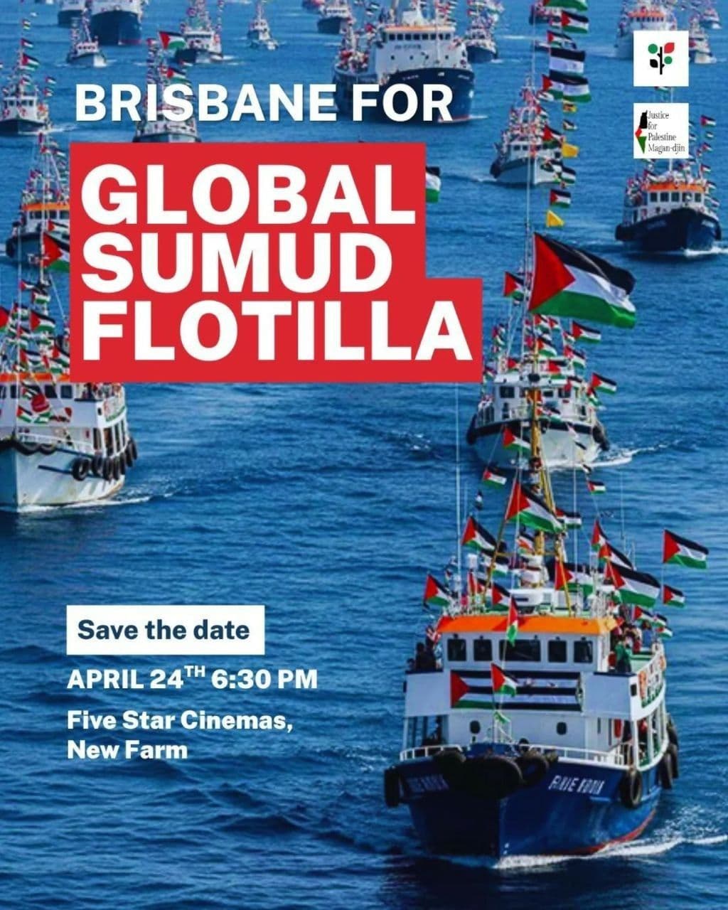 BRISBANE FOR GLOBAL SUMUD FLOTILLA