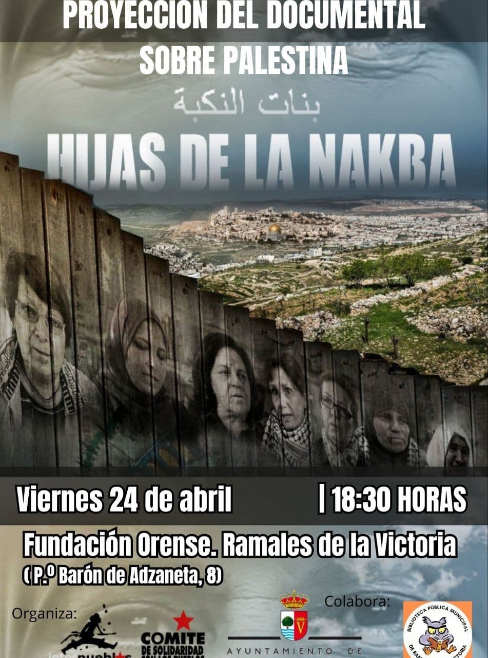 PROYECCION DEL DOCUMENTAL SOBRE PALESTINA