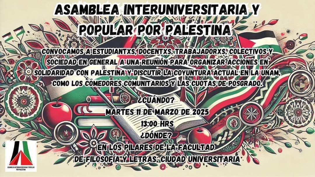ASAMBLEA INTERUNIVERSITARIA Y POPULAR POR PALESTINA