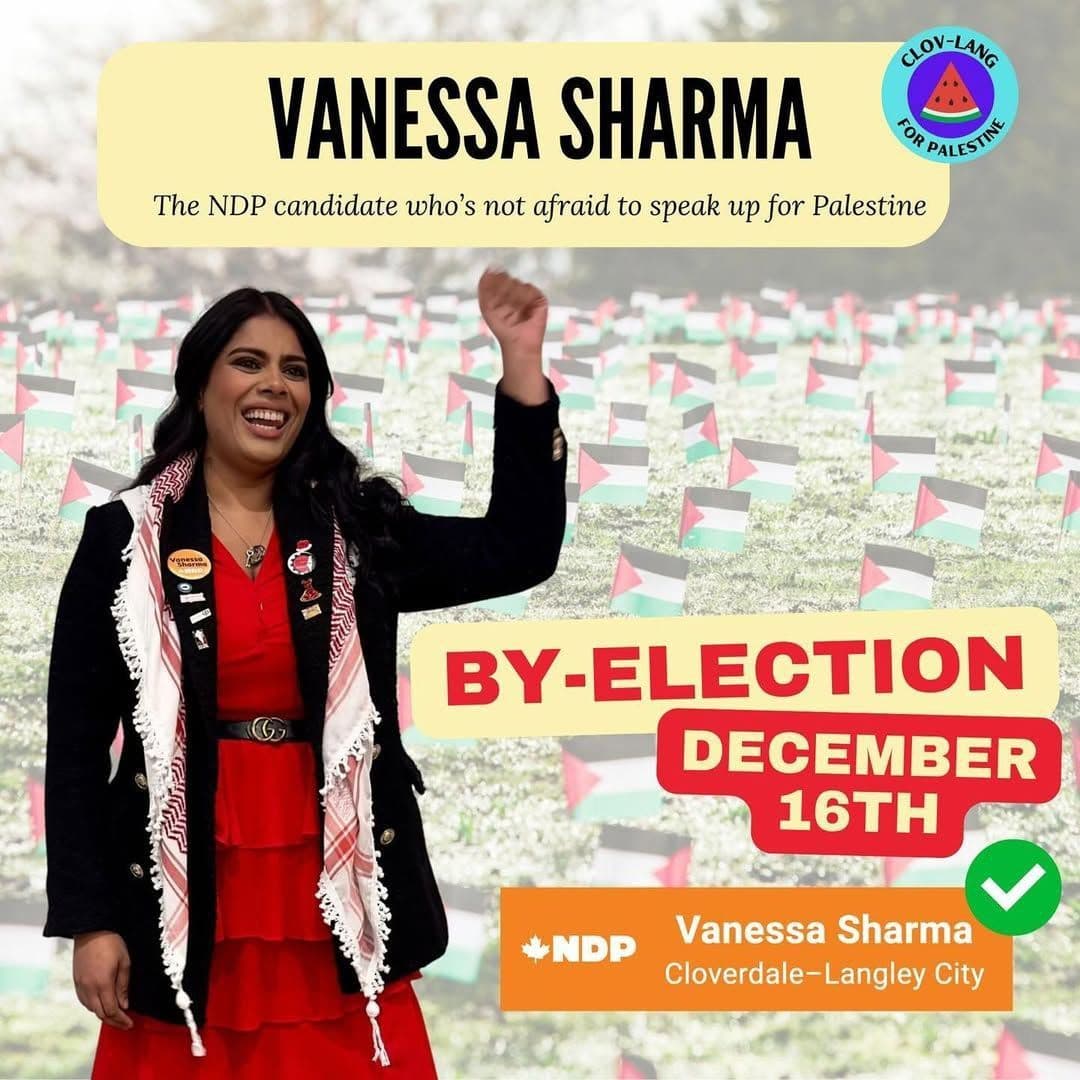 VANESSA SHARMA The NDP candidate who's not afraid to speak up for Palestine