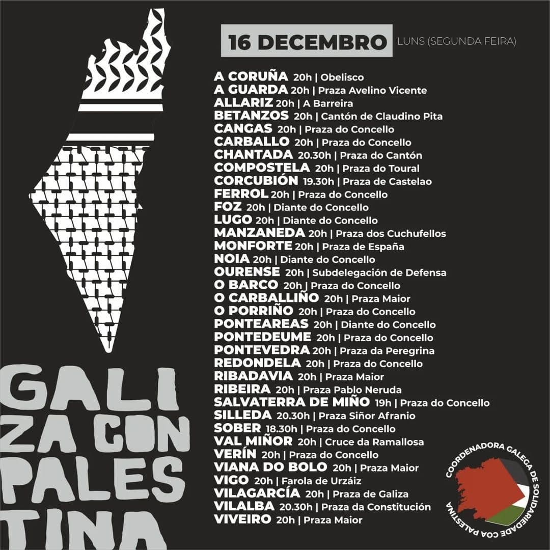 GALI ZA CON PALESTINA (Praza do Concello_ Cangas )