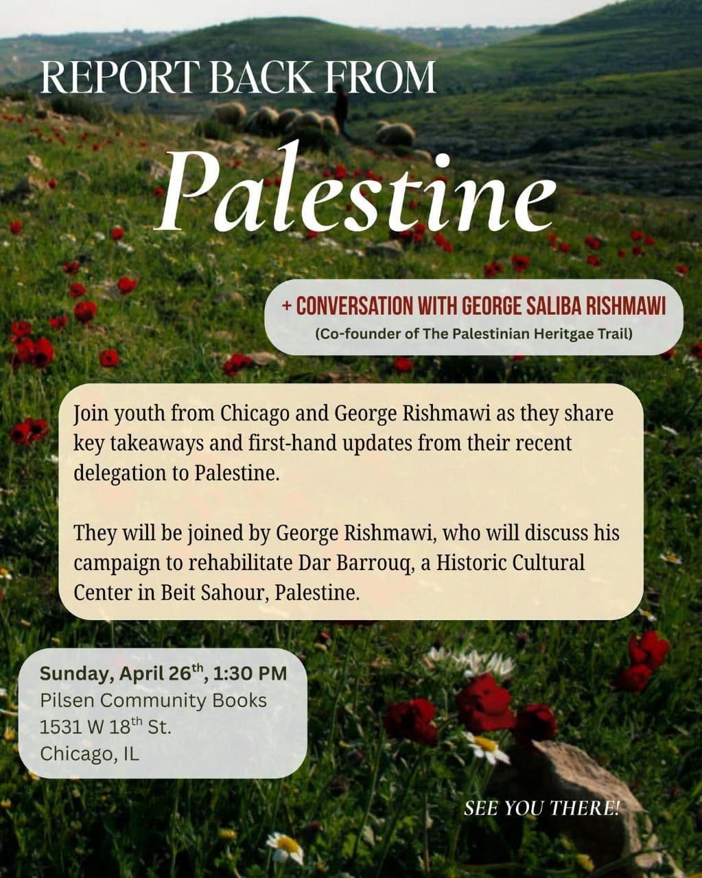 REPORT BACK FROM Palestine