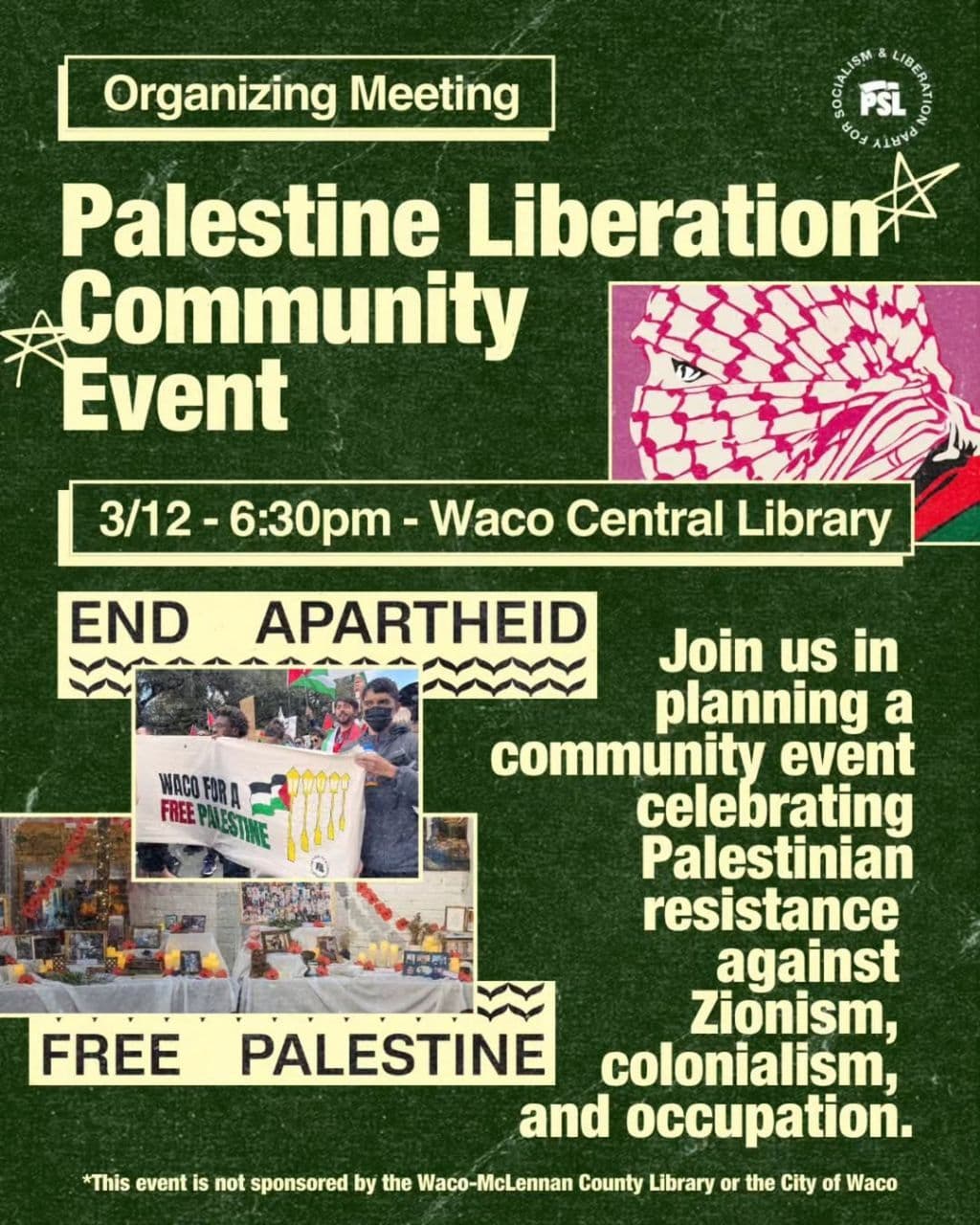Palestine Liberation Community Event