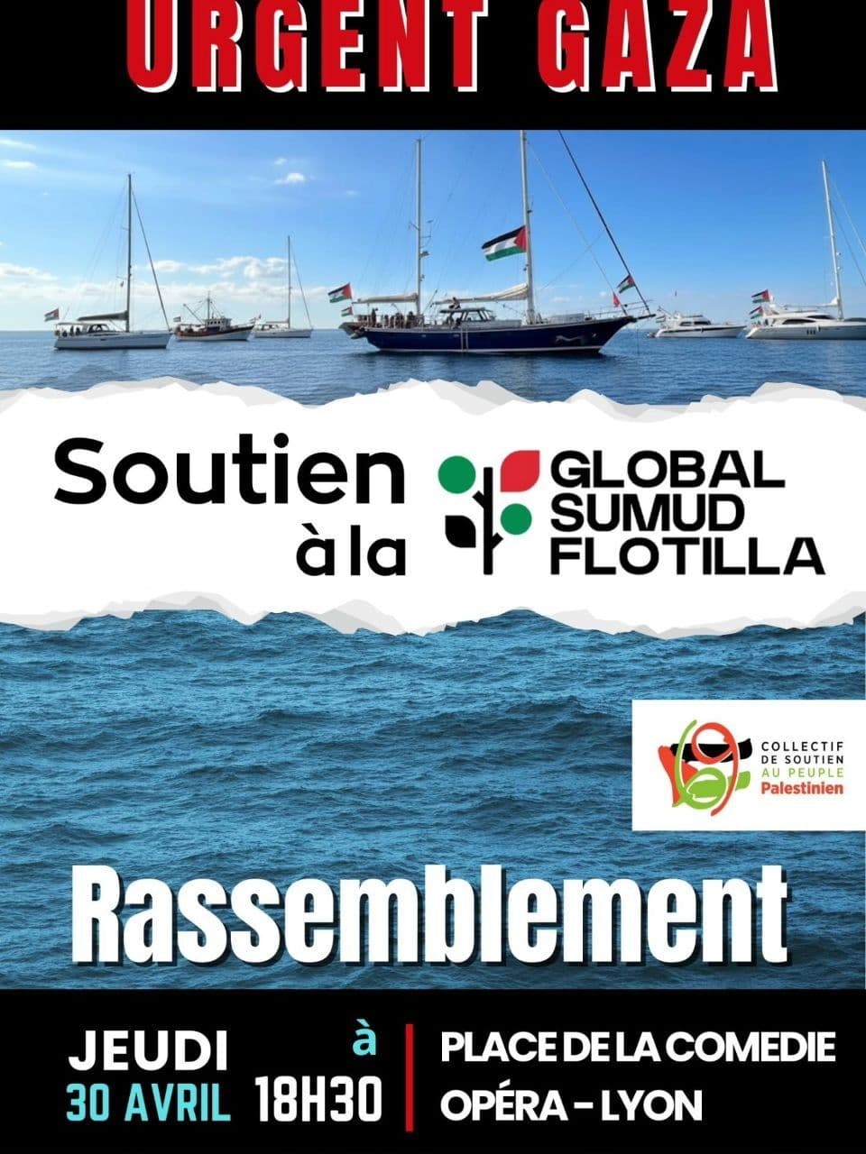 Soutien à la Global Sumud Flotilla !