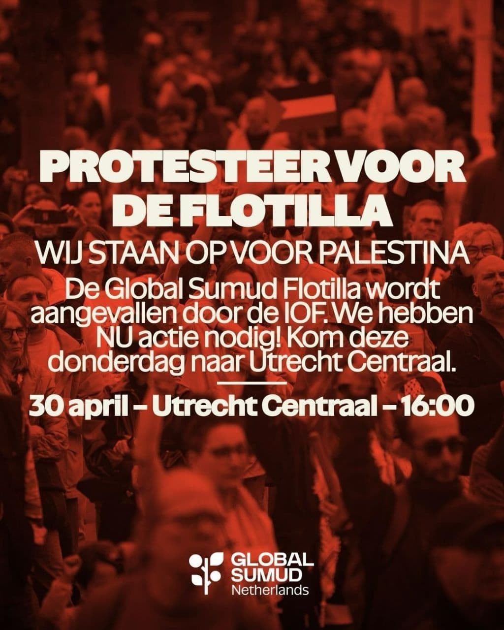 PROTESTEER VOOR DE FLOTILLA