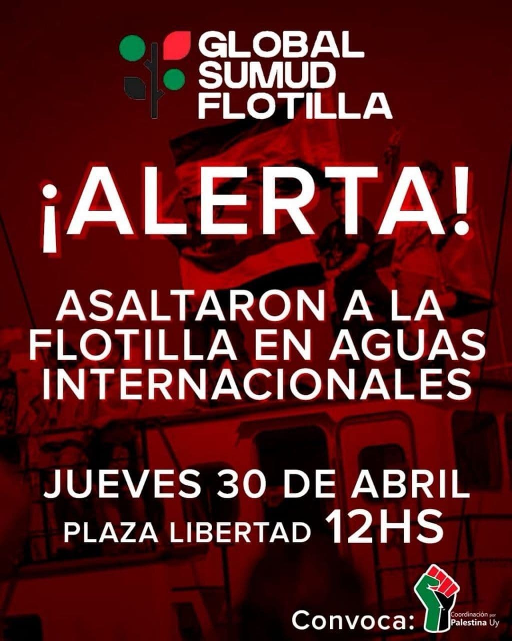 ¡ALERTA! ASALTARON A LA FLOTILLA EN AGUAS INTERNACIONALES