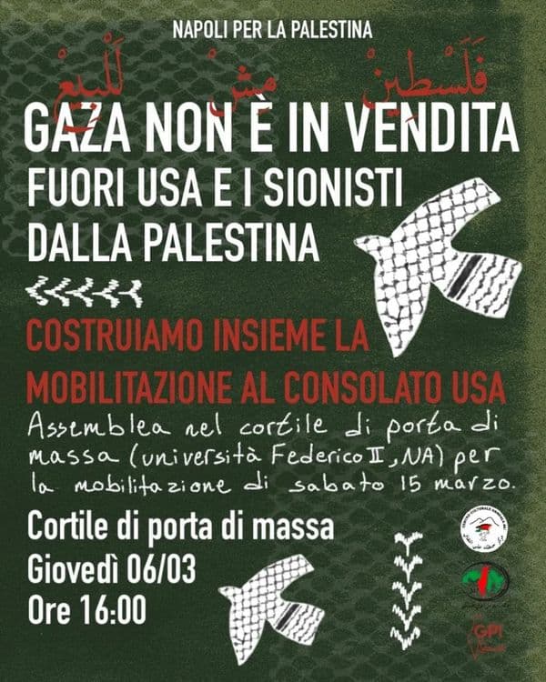 GAZA NON E IN VENDITA