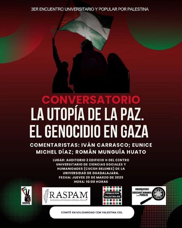 CONVERSATORIO LA UTOPÍA DE LA PAZ. EL GENOCIDIO EN GAZA