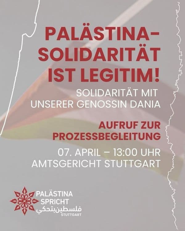 PALÄSTINA-SOLIDARITÄT IST LEGITIM!
