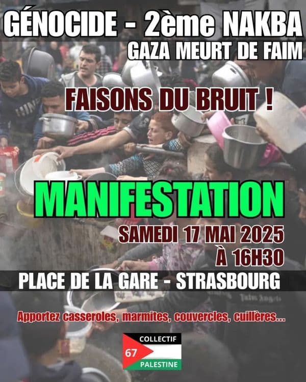GRANDE MANIFESTATION POUR LA PALESTINE