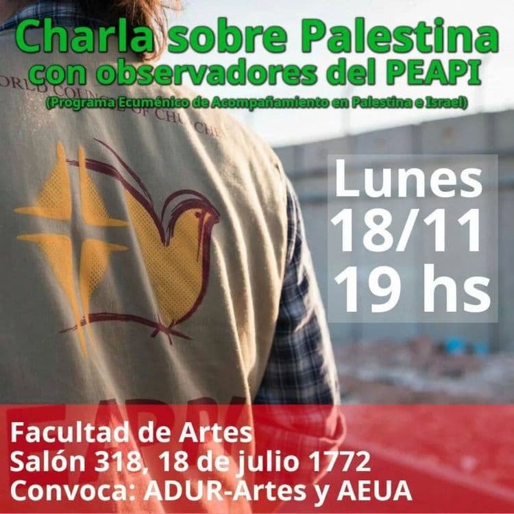 Charla sobre Palestina