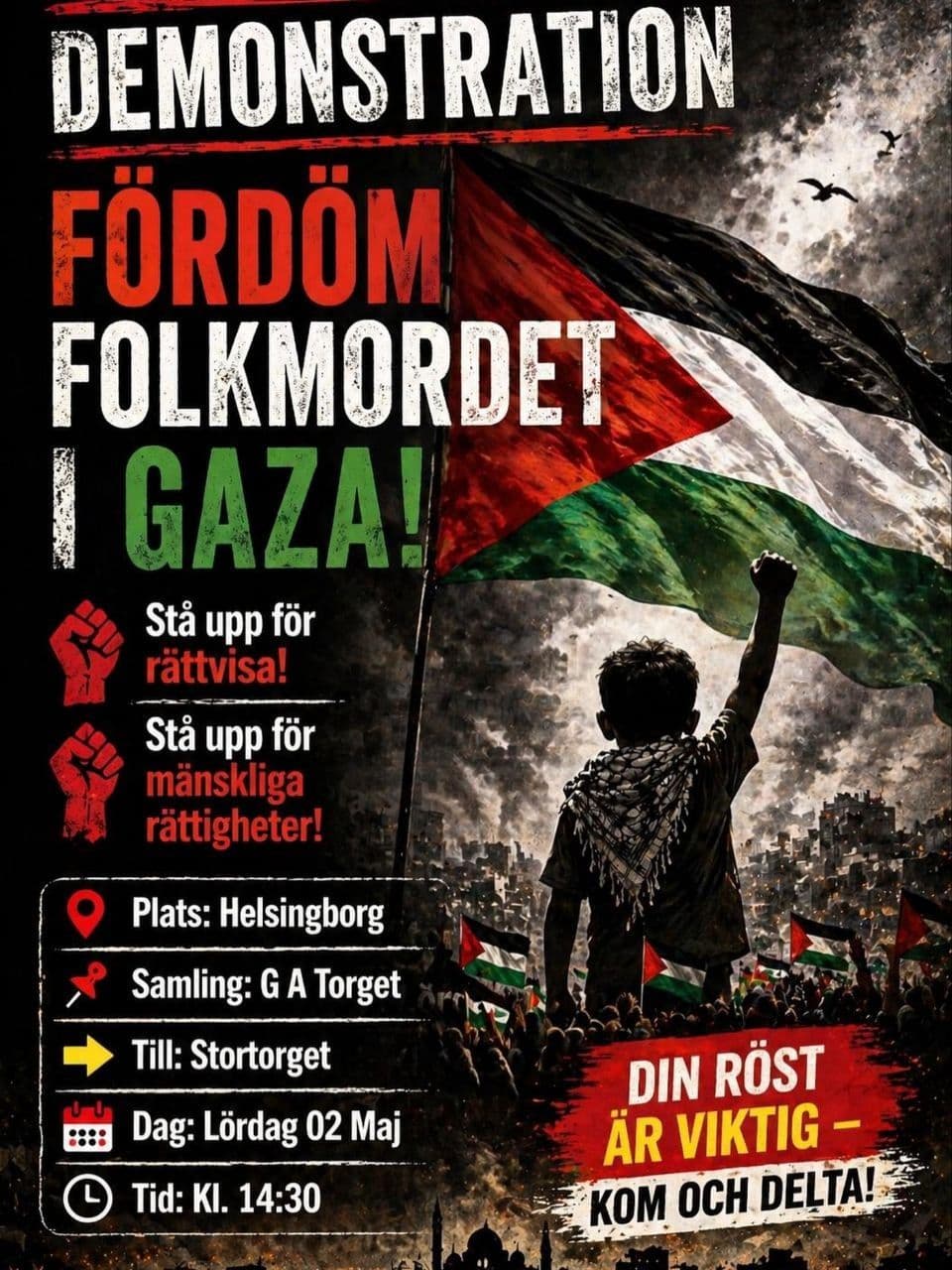 FORDOM FOLKMORDET GAZA!