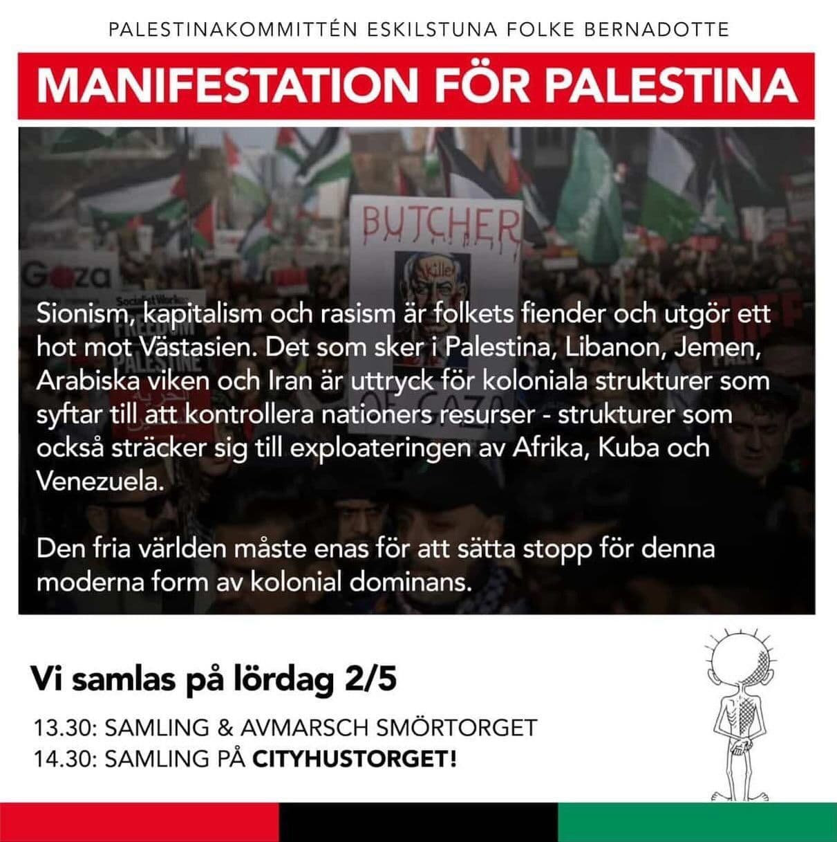 MANIFESTATION FÖR PALESTINA