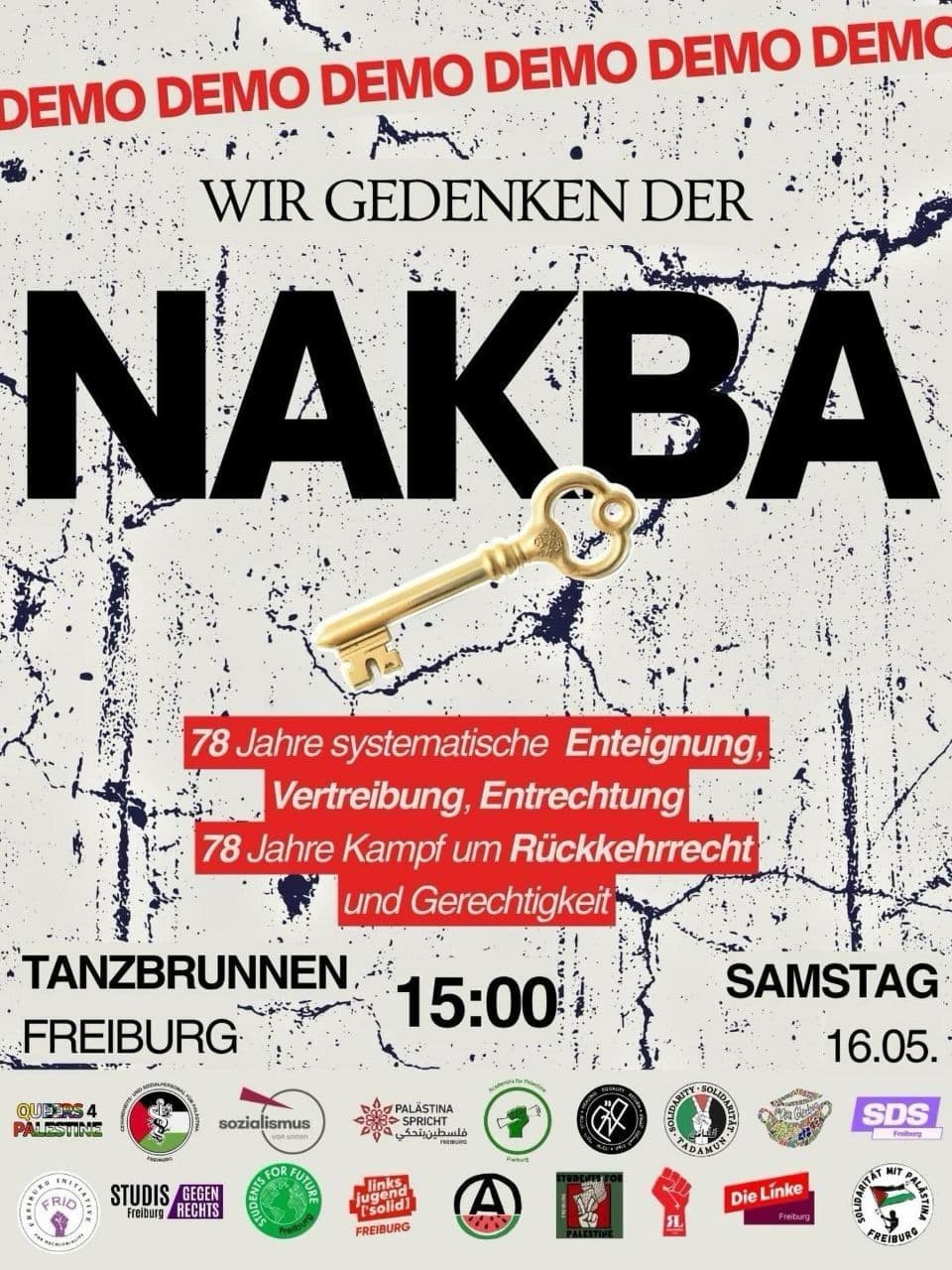 WIR GEDENKEN DER NAKBA